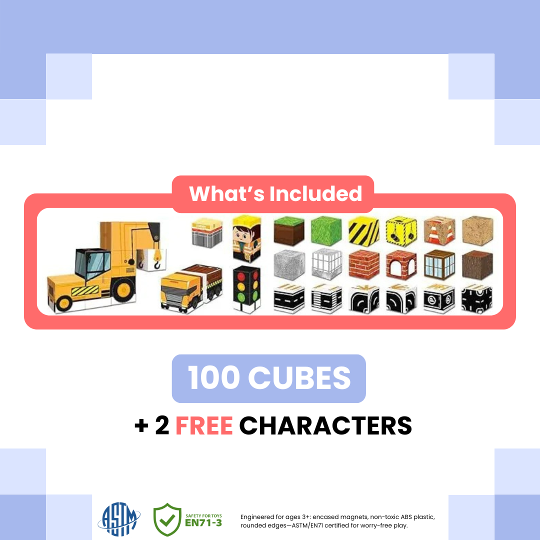 Cute Cubes - Construction (100pcs)