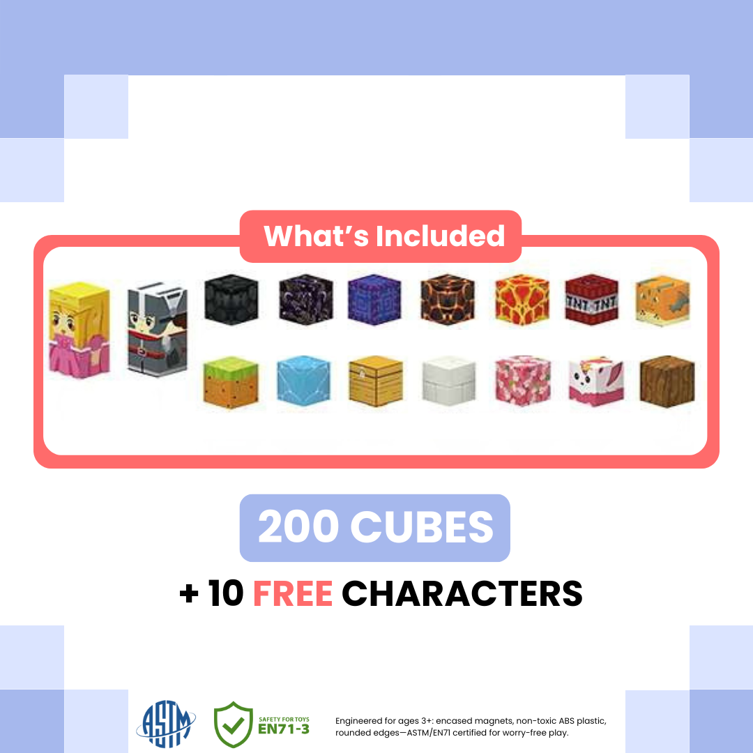 Cute Cubes - Mixed Pack (200pcs)